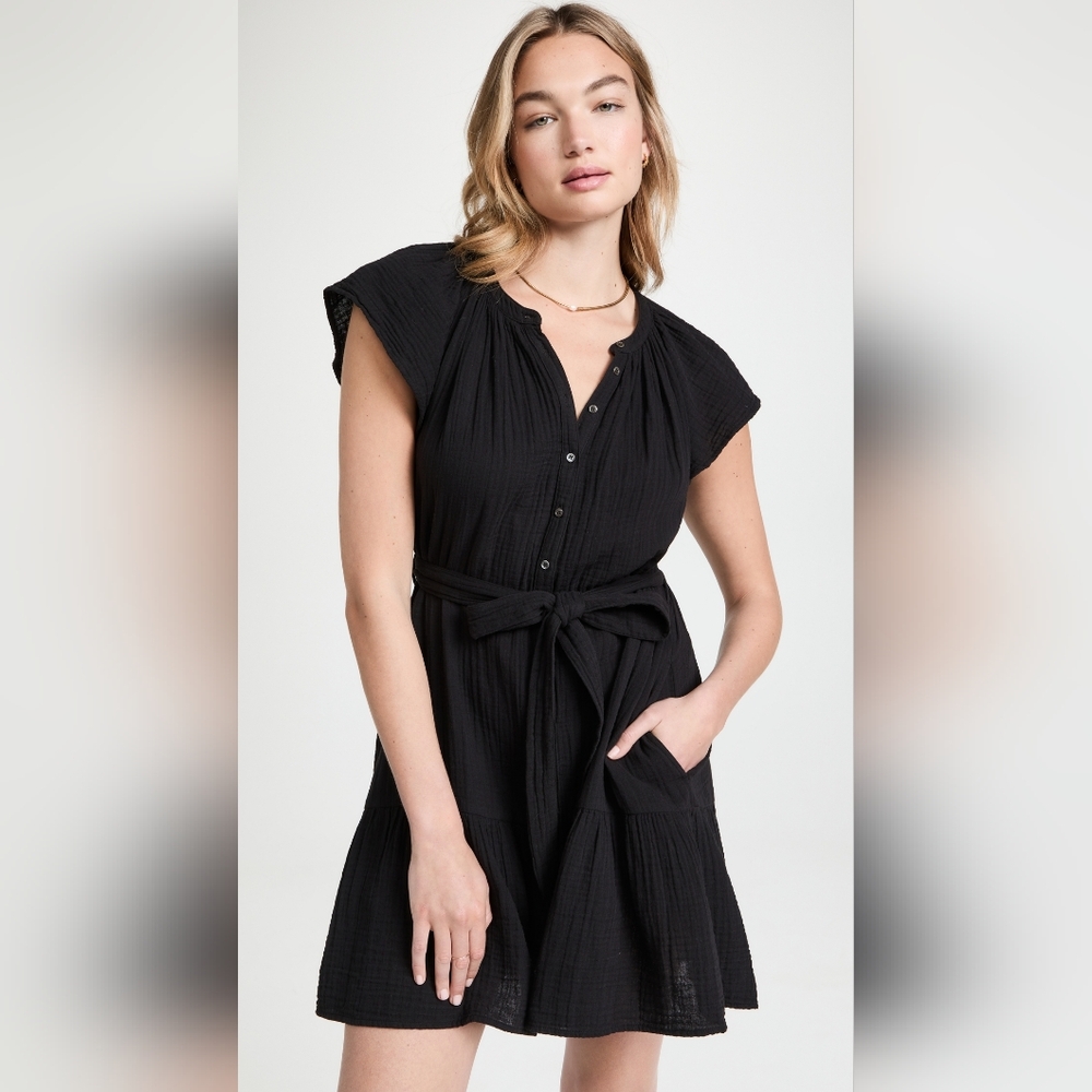 XÍRENA‎ Jude Cotton Gauze Mini Dress